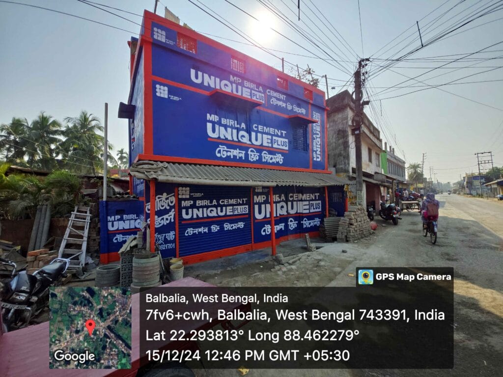 Impact building advertisement works for Birla Unique Plus Cement